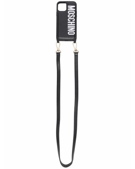 Moschino White Logo-Print Iphone 12/12 Pro Case