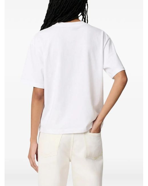 Axel Arigato White Logo-Print Organic Cotton T-Shirt