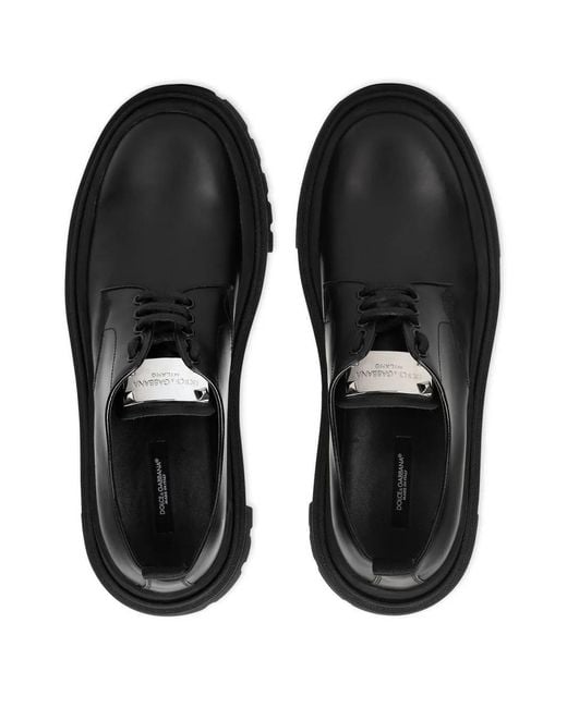 Dolce & Gabbana Black Lace-Ups for men