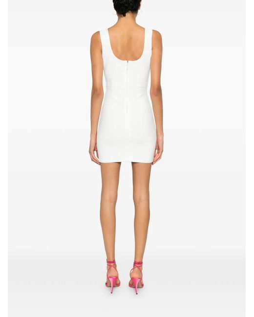 Hervé Léger White Amara Mini Dress