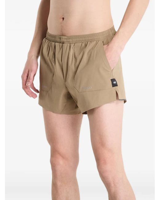 Ciele Athletics Natural Atshort 5" Logo-Patch Elasticated-Waist Shorts for men