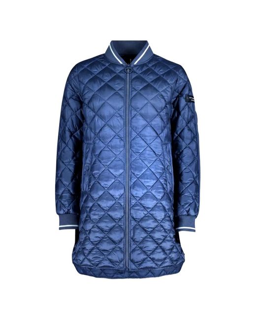 Betty Barclay Blue Quilted Longline Jacket