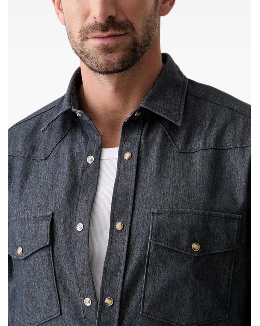 Joop! Gray Denim Western Shirt for men