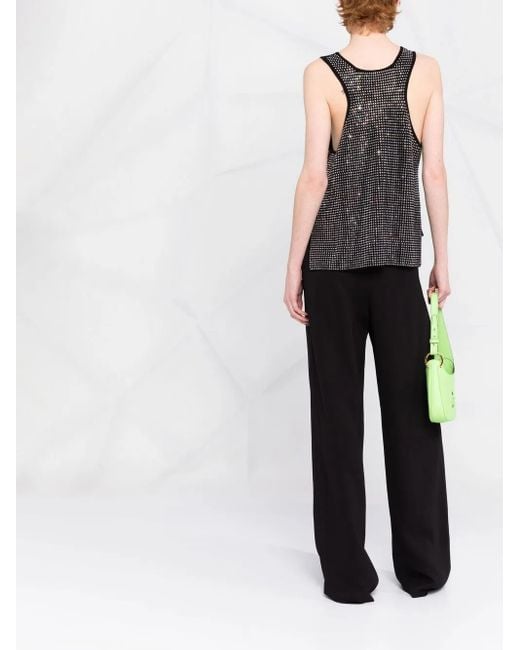 Tom Ford Black Square Mirrored Vest Top