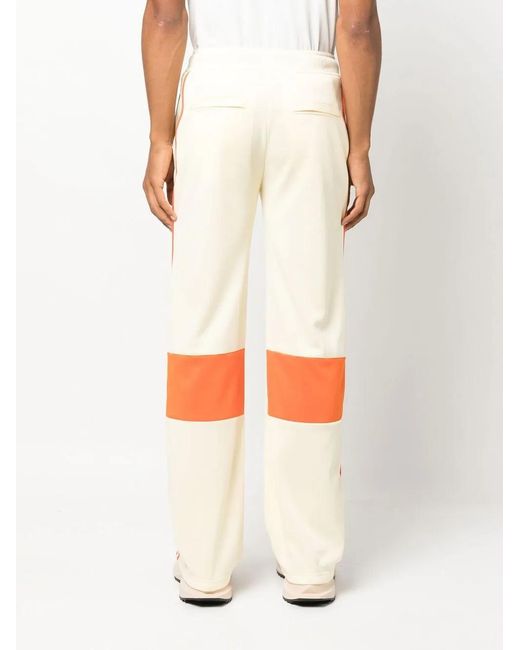 Wales Bonner White Contrast Panel Track Pants for men