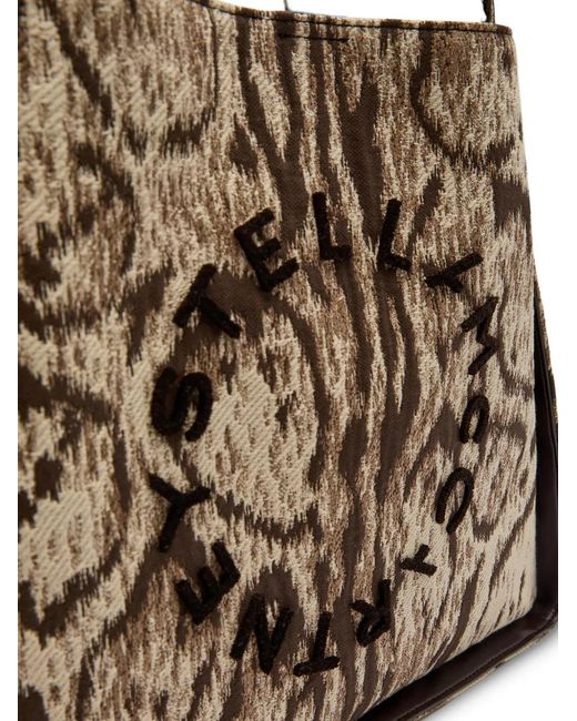Stella McCartney Brown Patterned Tote Bag