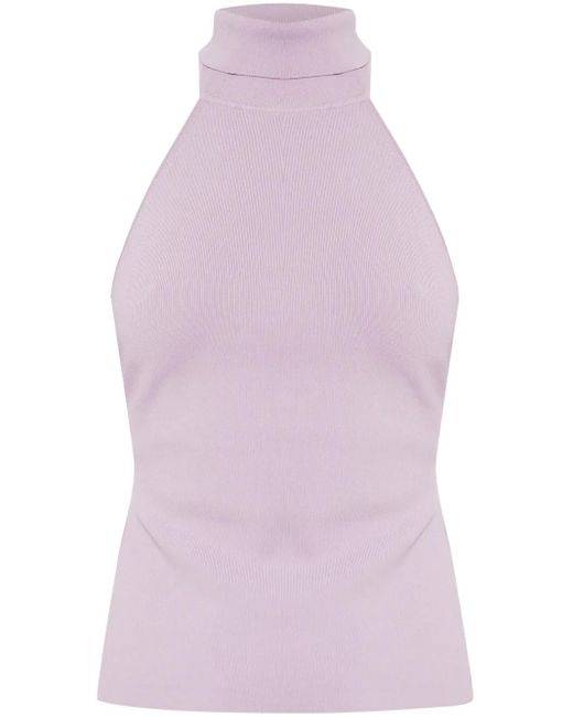 Top con cuello halter Cult Gaia de color Purple