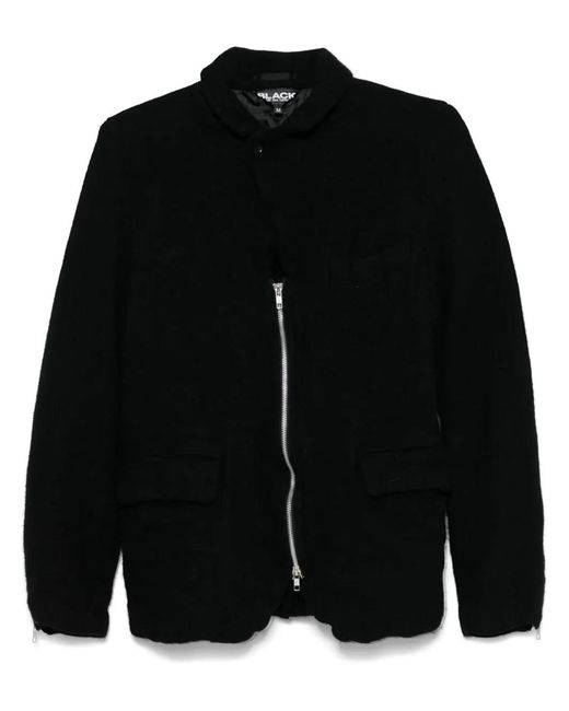 COMME DES GARÇON BLACK Black Felted Blazer
