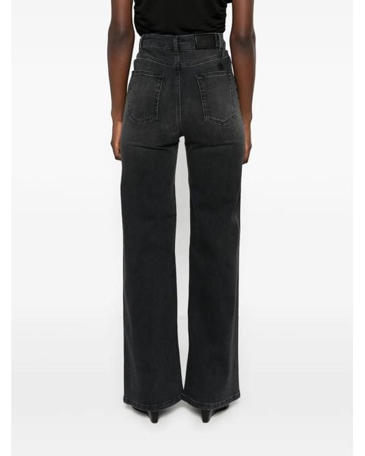Twinset Black Wide-Leg Jeans