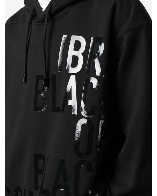 DSquared² Black Ibrahimovic X Cotton Hoodie for men