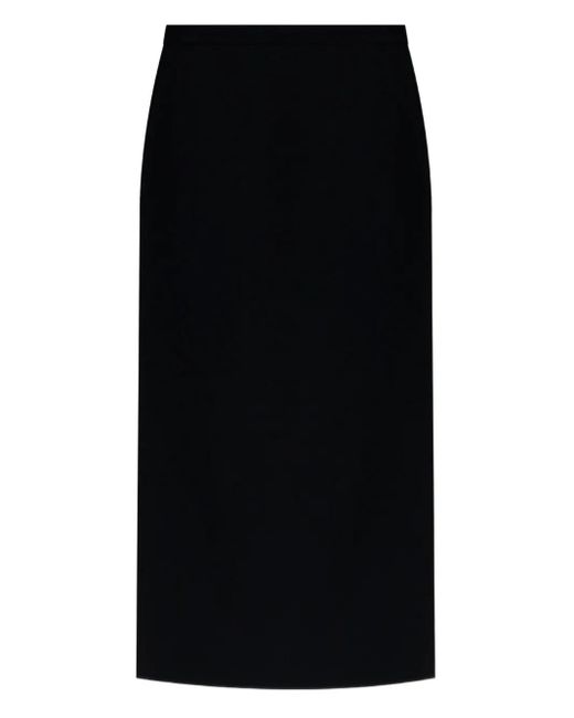 Givenchy Black Zip-Fastening Midi Skirt