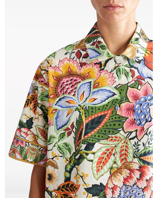 Camicia A Fiori di Etro in White