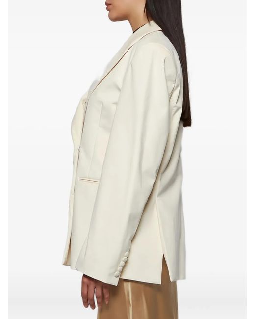 Chaqueta Con Doble Botonadura Y Logo En Relieve Gcds de color White