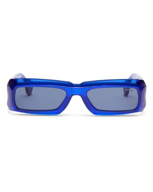 Marcelo Burlon Maqui Sonnenbrille mit eckigem Gestell in Blue für Herren