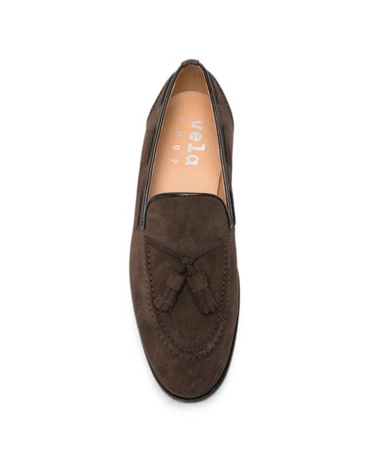 VELA SHOP Brown Mocassins À Pampilles for men
