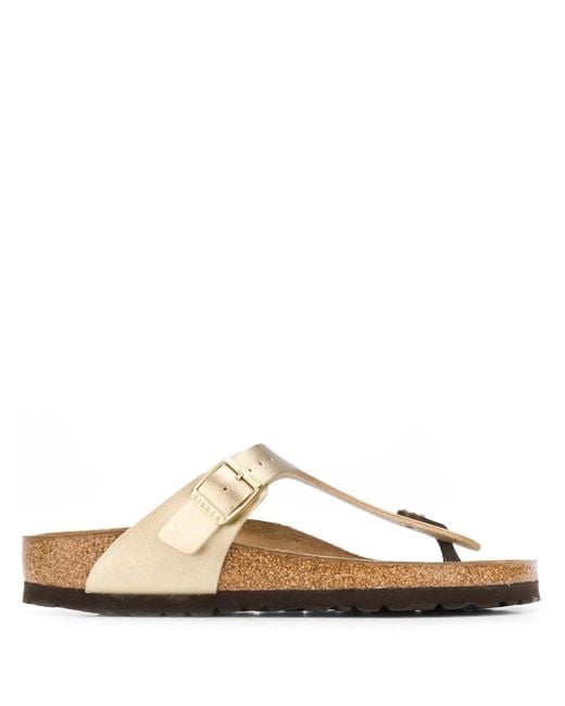Birkenstock Natural Gizeh Slip-On Sandals