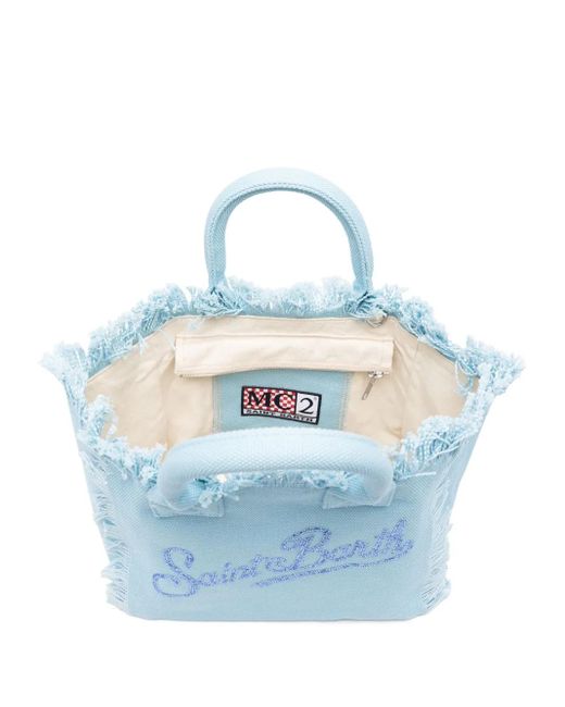 Mc2 Saint Barth Blue Mini Vanity Tote Bag