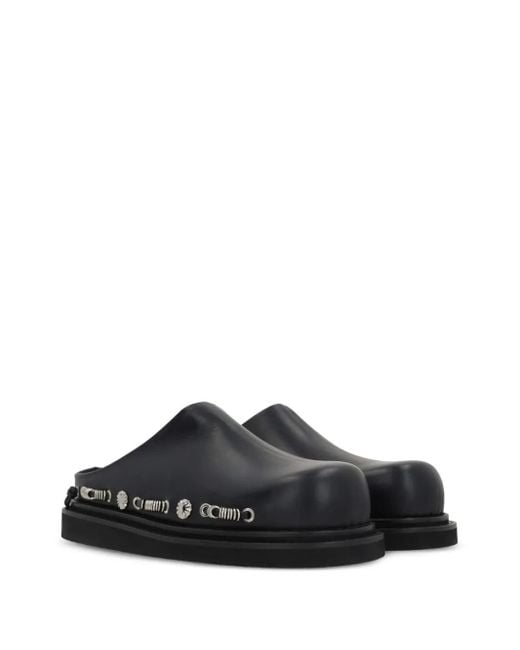 Toga Virilis Black Studded Clogs for men