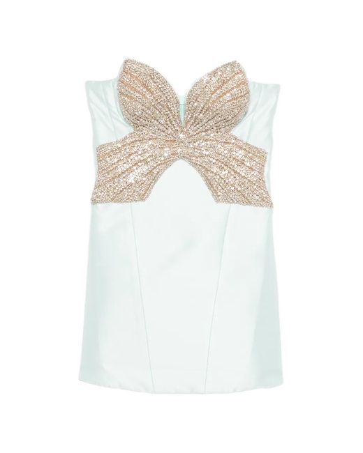 Costarellos White Party Dresses
