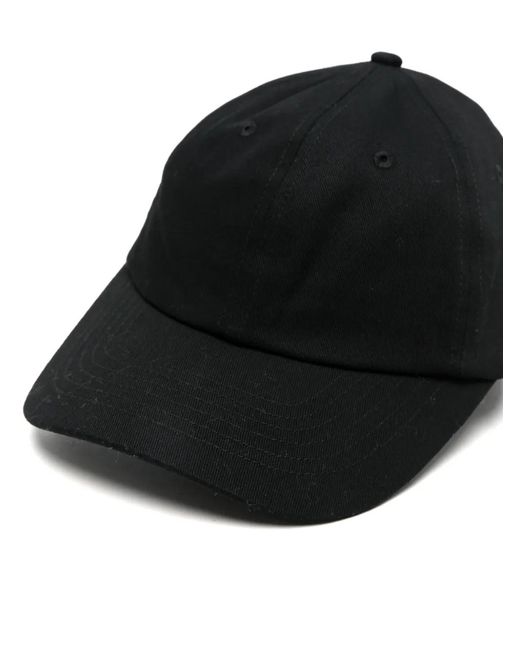 Lanvin Black Logo-Patch Curved-Peak Baseball Cap for men