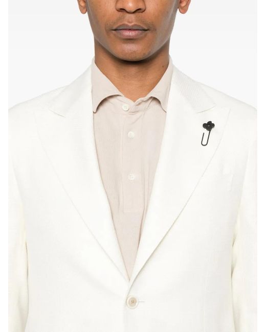 Blazer con botones Lardini de hombre de color White