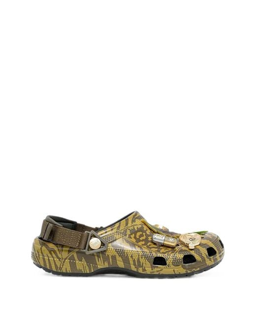 CROCSTM Green X Aries Arise Classic Camouflage-Print Jibbitz-Embellished Clogs