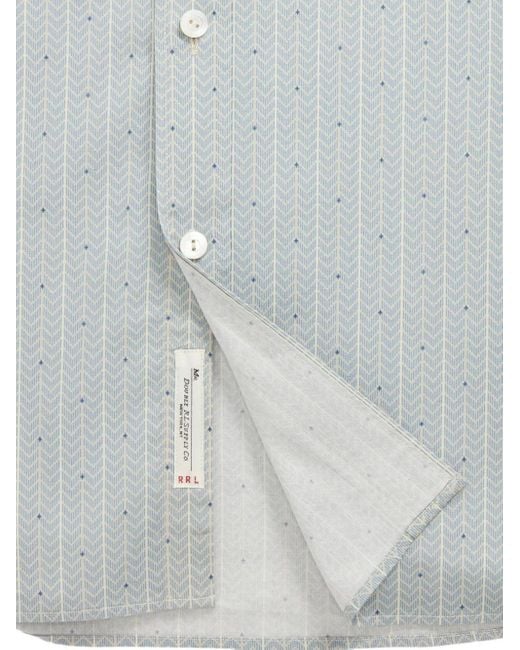 メンズ RRL コットン シャツ Gray
