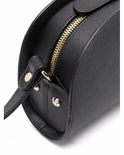 A.P.C. Black Demi-lune Leather Shoulder Bag