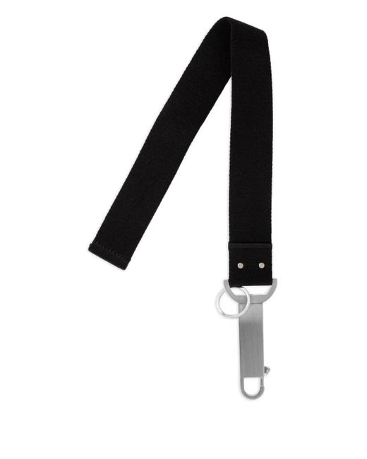 Rick Owens Black Strap Keyring