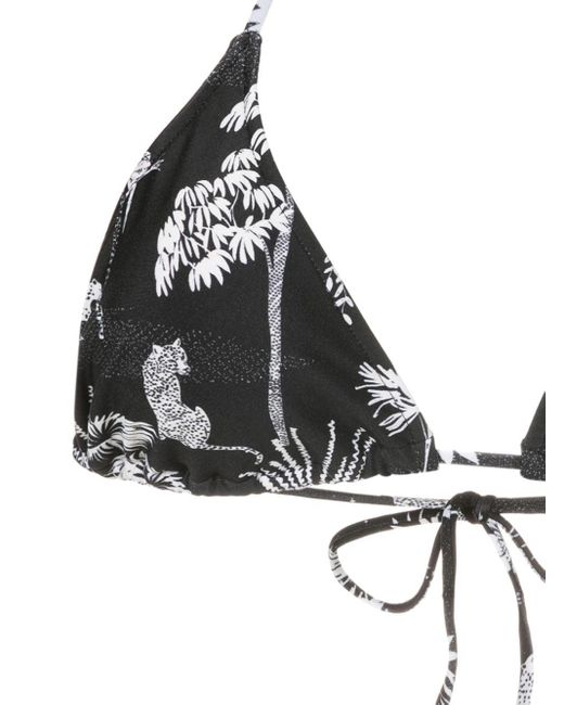 Top de bikini Hanna con diseño triangular Lygia & Nanny de color Black