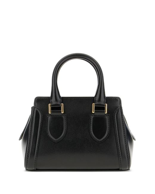 Alexander McQueen Black Mini Birdee Tote Bag