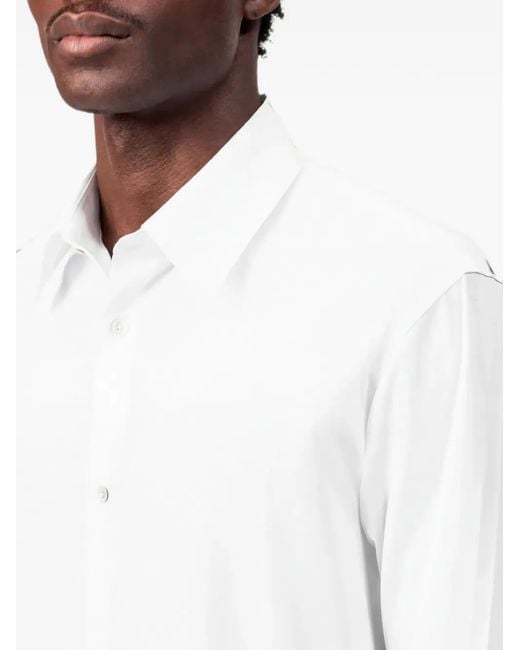 Drykorn White Gaunt Button-Up Shirt for men