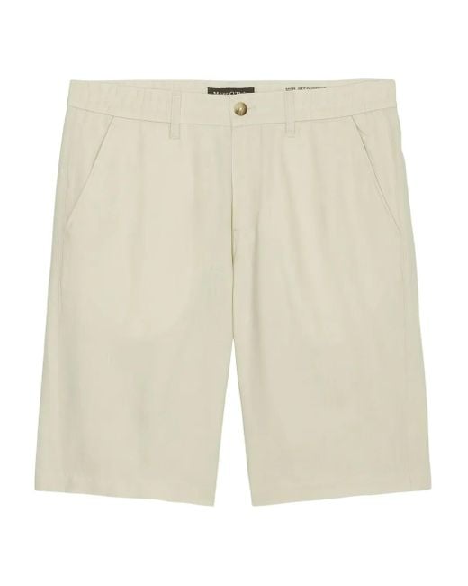 Marc O' Polo White Linen Shorts for men