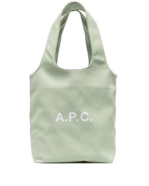 A.P.C. Green Small Ninon Tote Bag