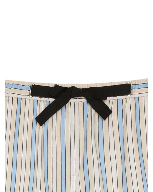 Shorts A Righe di MSGM in Black
