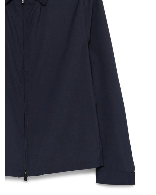 Hevò Blue Zip-Up Jacket for men
