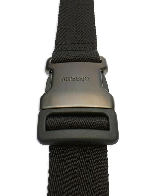 Burberry Black City Check Belt Bag for men