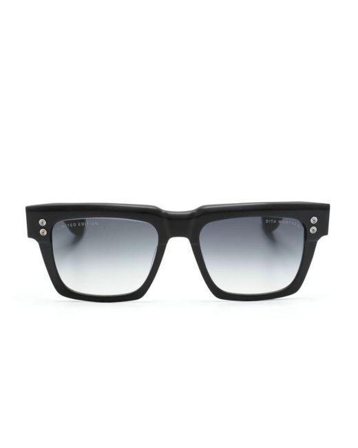Dita Eyewear Black Warthen Rectangle-frame Sunglasses