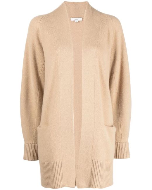 Vince Natural Offener Kaschmirmantel