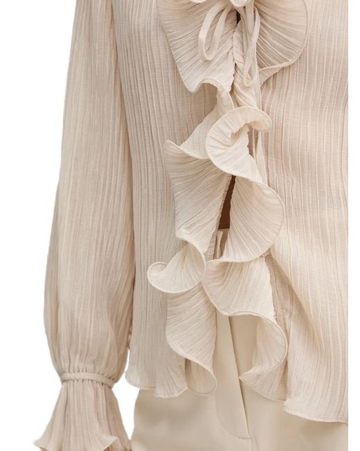 Guess Natural Ruffled Blouse
