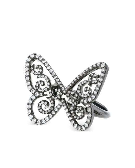 Messika White 18Kt Arabesque Diamond Cocktail Ring