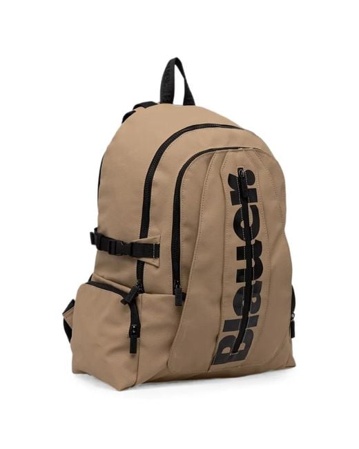 Blauer Brown Logo-Print Backpack for men