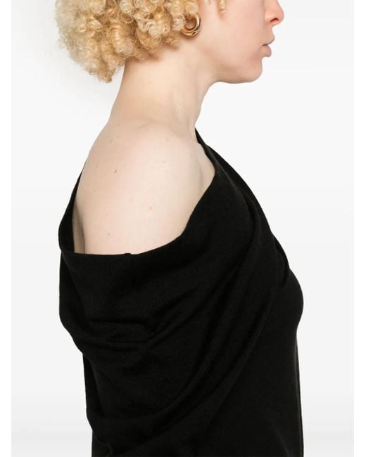 Moschino Black Logo-Charm Top