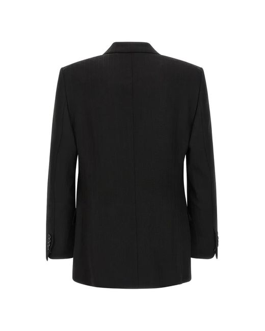 Tom Ford Black Pinstriped Double-breasted Blazer for men