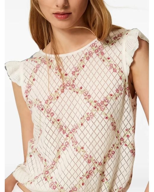Twinset Natural Multi Function Knit Top