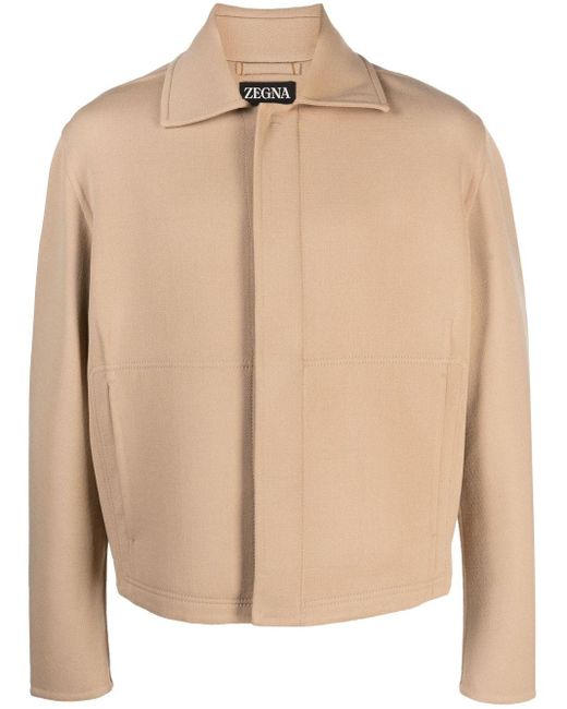 Zegna Natural Spread-collar Jacket for men