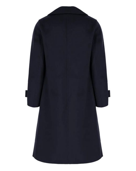The Dynamis Studio Blue Double-Breasted Wool Coat