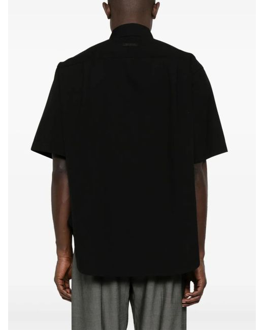 美品！FEAR OF GOD オックスフォード　半袖シャツ　ブラック　Sサイズ 美品！FEAR OF GOD オックスフォード 半袖シャツ ブラック S