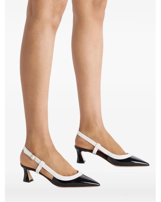 Malone Souliers Metallic Slingback Pumps