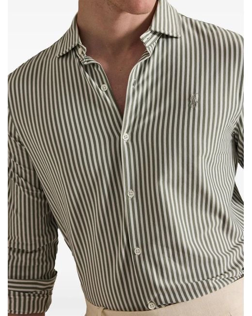 Polo Ralph Lauren White Striped Shirt for men